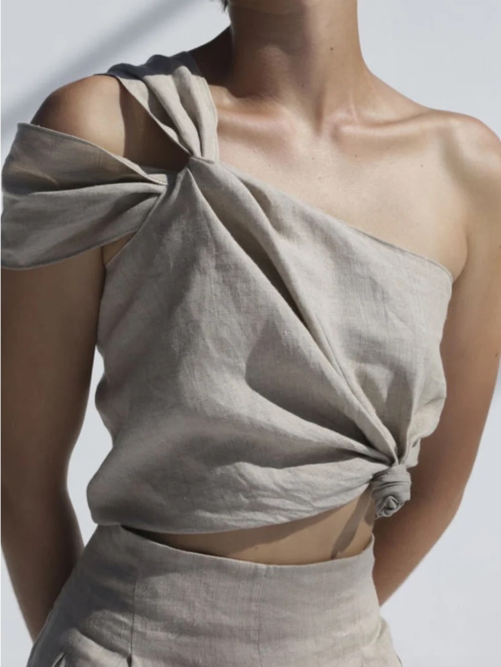 NWT Shaina Mote Lark Flax Linen Top Size 6